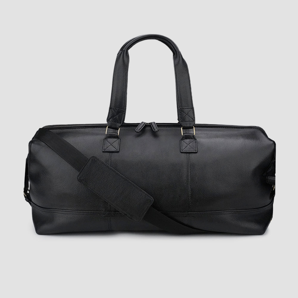 Premium leather duffle bag for men