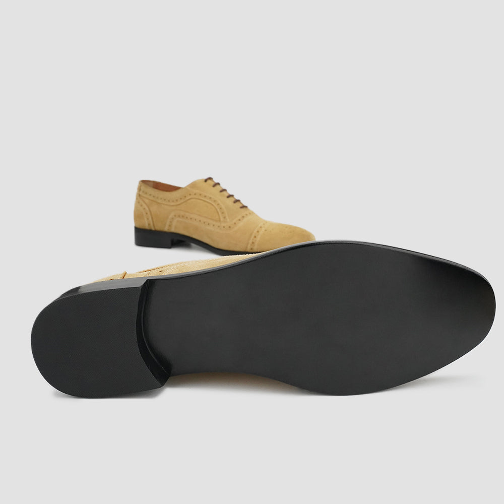 Formal wear suede leather shoes