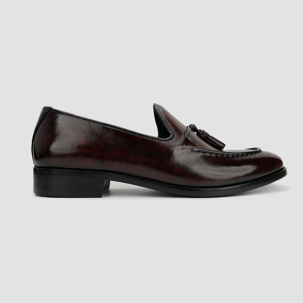 Tassel leather loafers