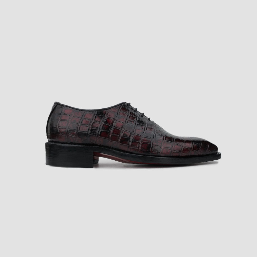 Maroon shoes in oxford deign 