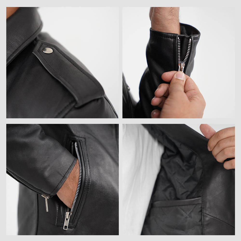 Biker boys leather jacket