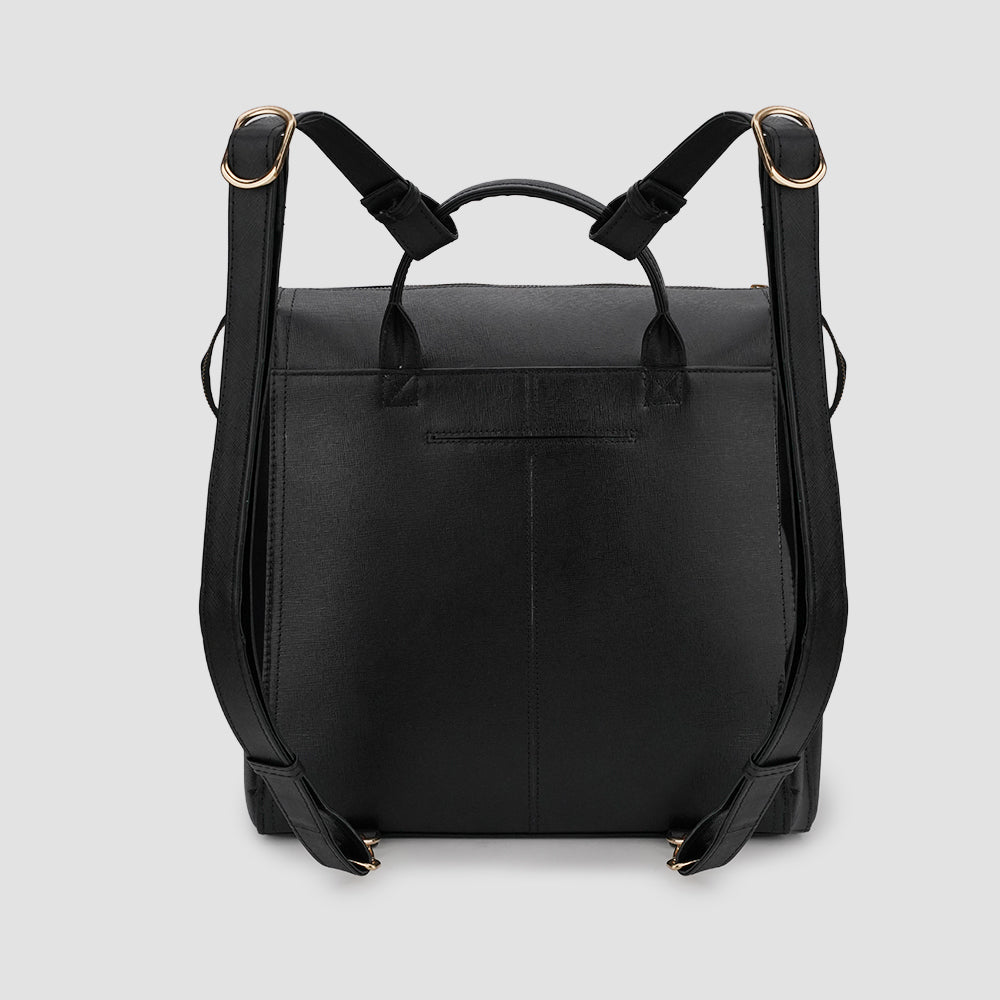 Leather backpack bag for womens