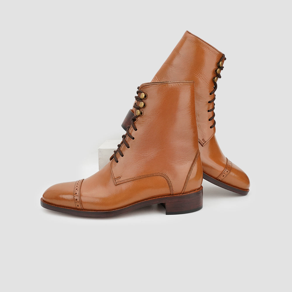 Leather boots for men