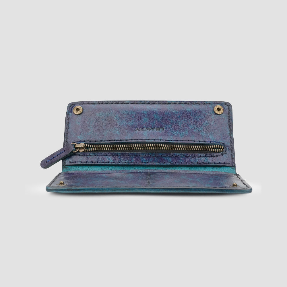 Long leather wallets for women