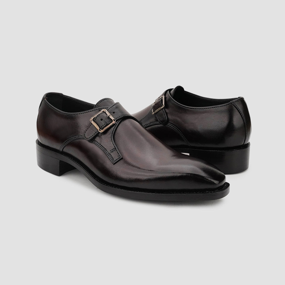 Single Monk Strap Shoes​ in brown